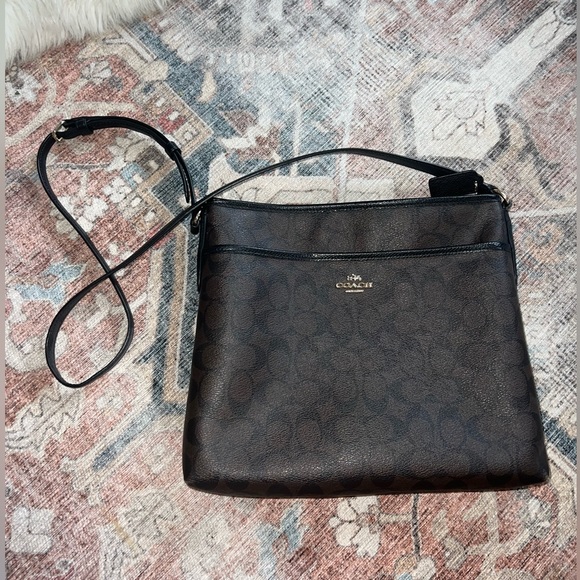 Coach Bags Coach Crossbody Messenger Purse In Signature Canvas